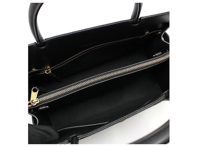 Burberry Piccola borsa a mano e a spalla in pelle nera Nero - vista 9