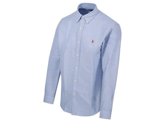 Camicia Oxford con logo Polo Ralph Lauren ricamato Blu - vista 3