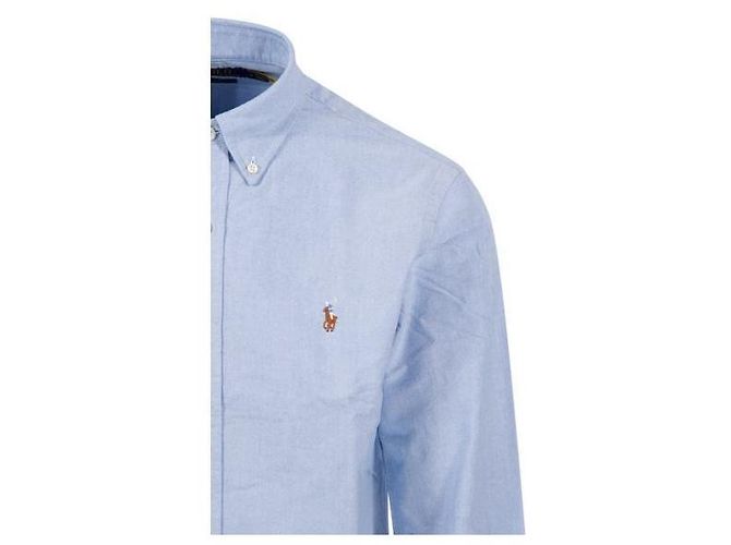 Camicia Oxford con logo Polo Ralph Lauren ricamato Blu - vista 5