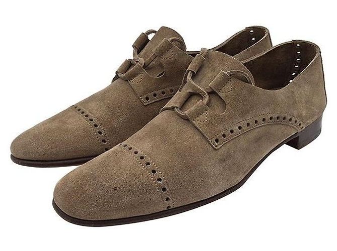 Hermès Wildlederschuhe Braun - Ansicht 2