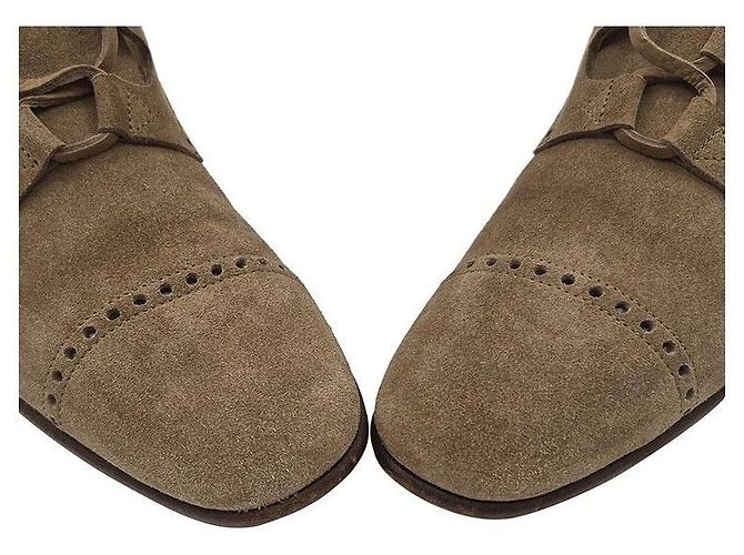 Hermès Wildlederschuhe Braun - Ansicht 7