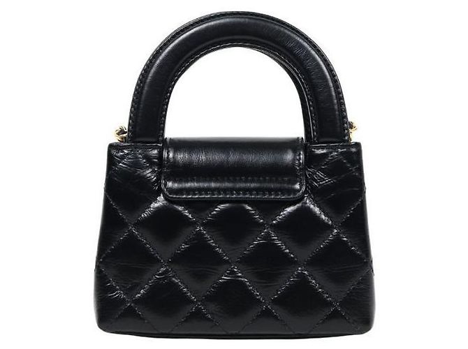Chanel Borsa a tracolla Kelly Nano nera Nero - vista 3