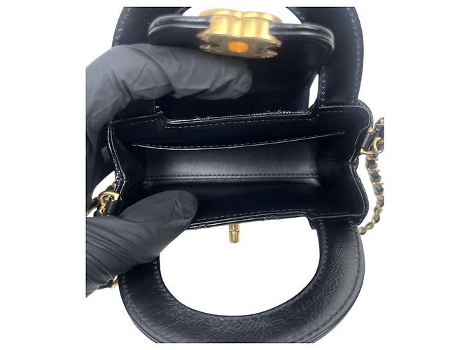 Chanel Borsa a tracolla Kelly Nano nera Nero - vista 6