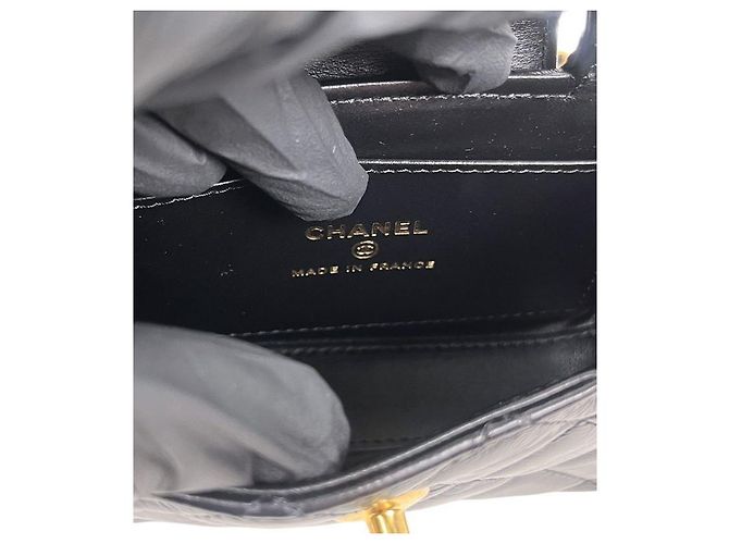 Chanel Borsa a tracolla Kelly Nano nera Nero - vista 7