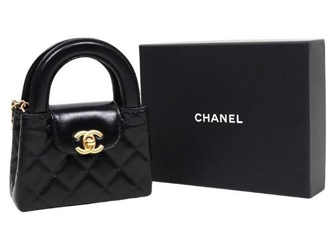 Chanel Borsa a tracolla Kelly Nano nera Nero - vista 9