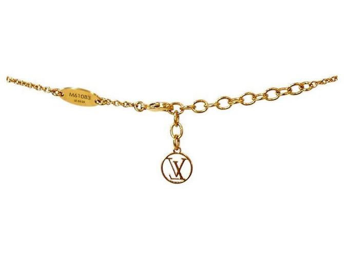 Louis Vuitton Collar Essential en Oro Dorado - vista 4