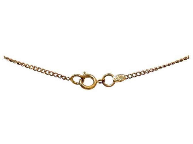 Chanel Collar CC Rosa y Oro - vista 3