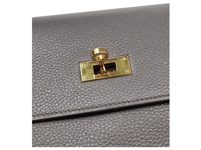 Hermès Kelly Square Stamp Castaño - vista 6