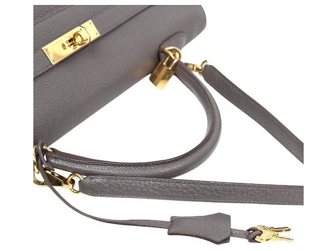 Hermès Kelly Square Stamp Castaño - vista 7
