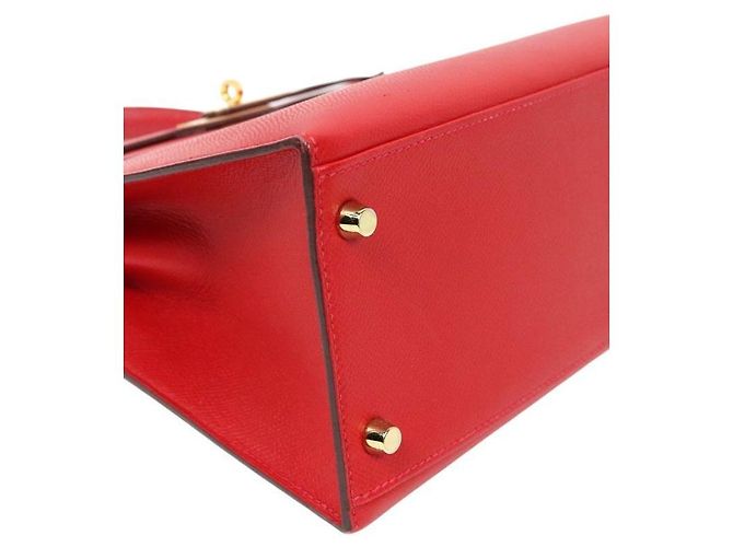 Hermès Timbro dimensione Kelly Rosso - vista 5