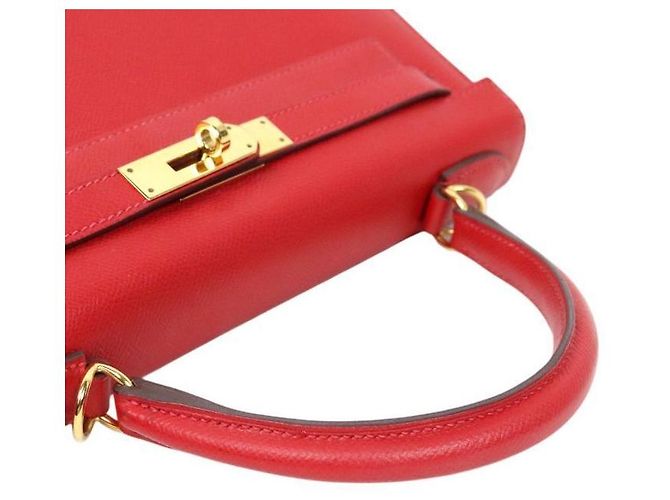 Hermès Timbro dimensione Kelly Rosso - vista 9