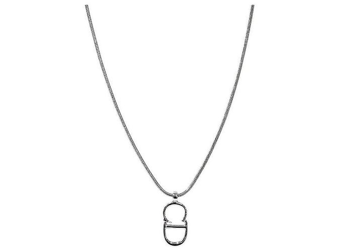 Dior Vertikales CD Halskette Silber - Ansicht 2