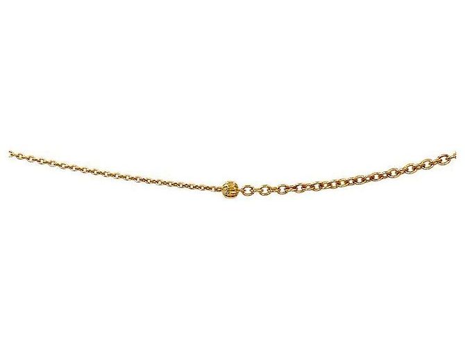 Gucci Collana con gocce di perle e maglie intrecciate dorate - vista 3