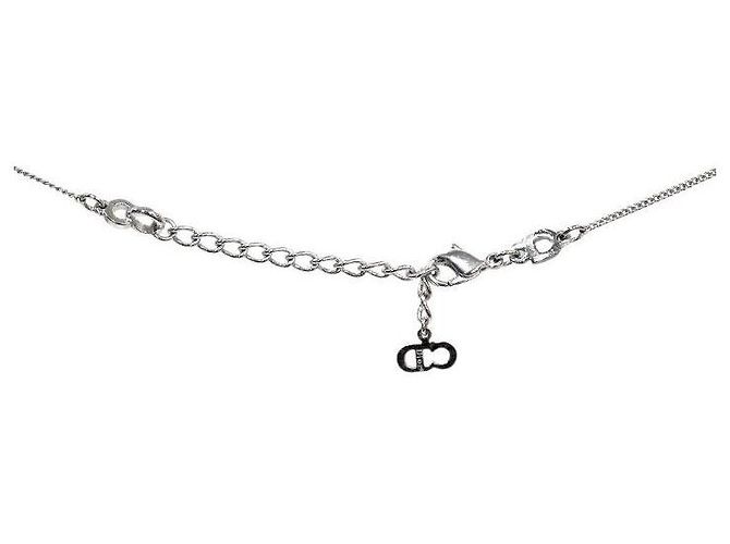 Dior Cubic Plate Silberhalskette - Ansicht 3