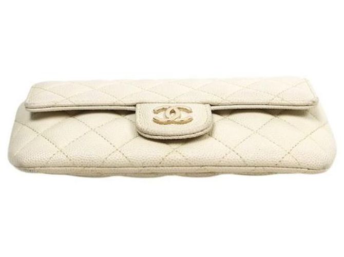 Chanel Borsa a tracolla White Caviar Sunglasses Bianco - vista 4