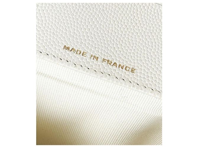 Chanel Borsa a tracolla White Caviar Sunglasses Bianco - vista 9