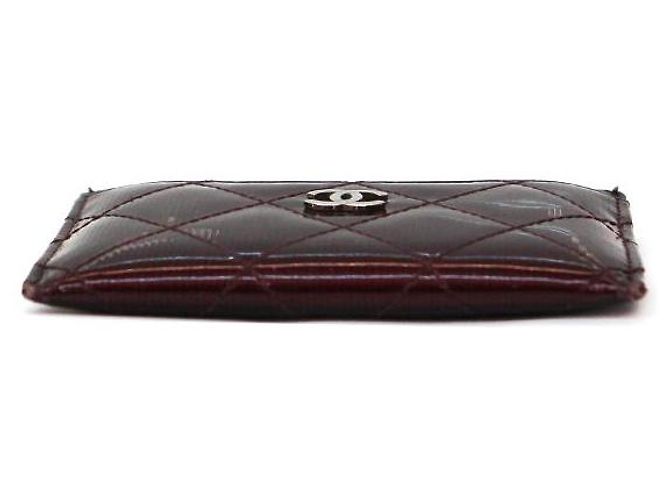 Chanel Patentierter Kartenhalter-Geldbeutel Braun - Ansicht 4