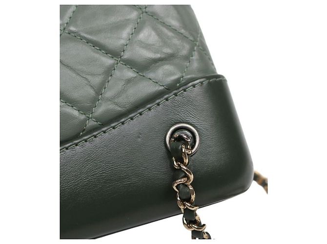 Chanel Small Khaki Leather Gabrielle Backpack Brown - view 11