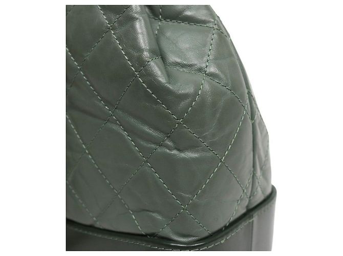 Chanel Small Khaki Leather Gabrielle Backpack Brown - view 12