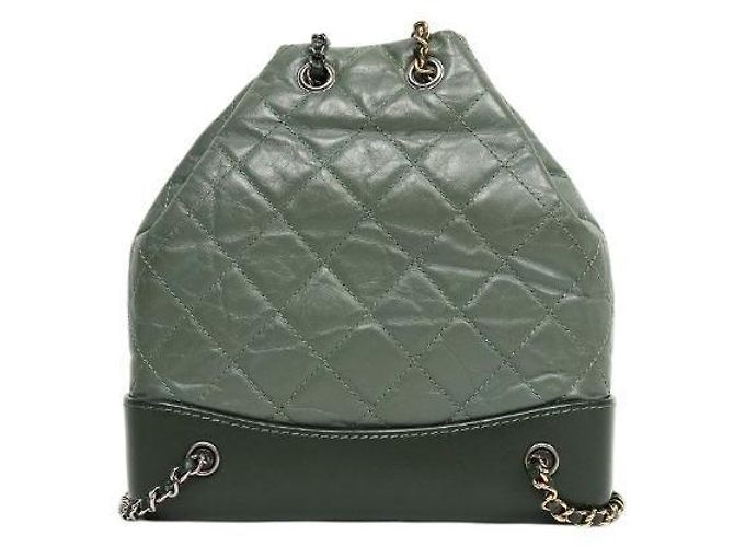 Chanel Small Khaki Leather Gabrielle Backpack Brown - view 3
