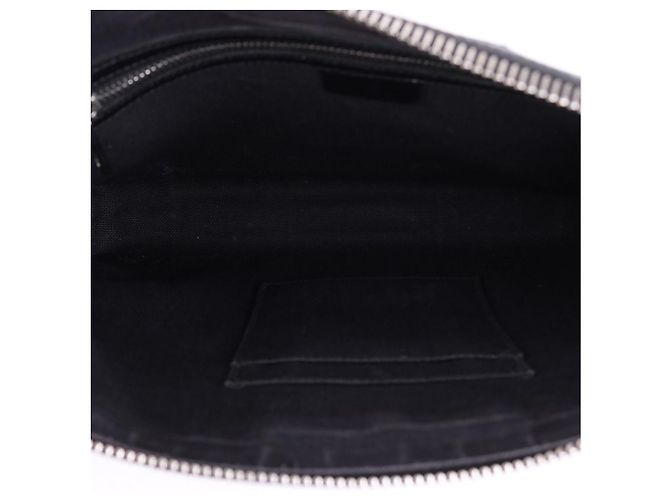 Gucci Clutch con tracolla in tela GG nera Nero - vista 10