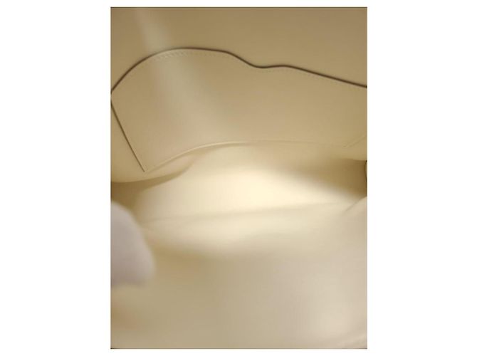 Hermès Clutch Deep Evercolor Mauve Pale Silver-tone con timbro Bianco - vista 5