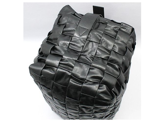 Cassette Bottega Veneta Borsa da viaggio a tracolla in intreccio Intrecciato nero - vista 10