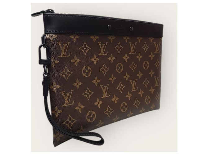 Louis Vuitton Clutch Monogram Pochette Accessoires Marrone - vista 2