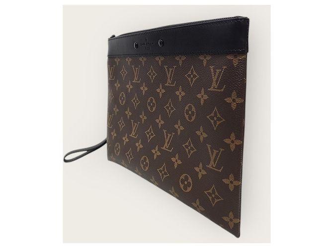 Louis Vuitton Clutch Monogram Pochette Accessoires Marrone - vista 3