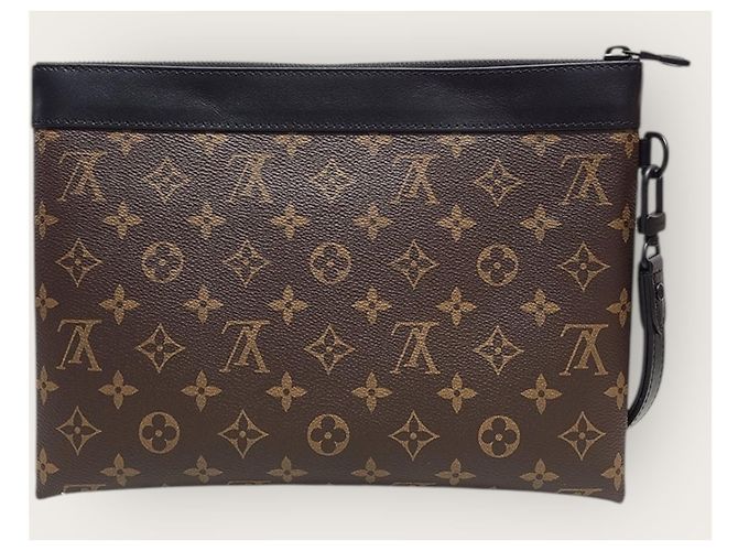 Louis Vuitton Clutch Monogram Pochette Accessoires Marrone - vista 5