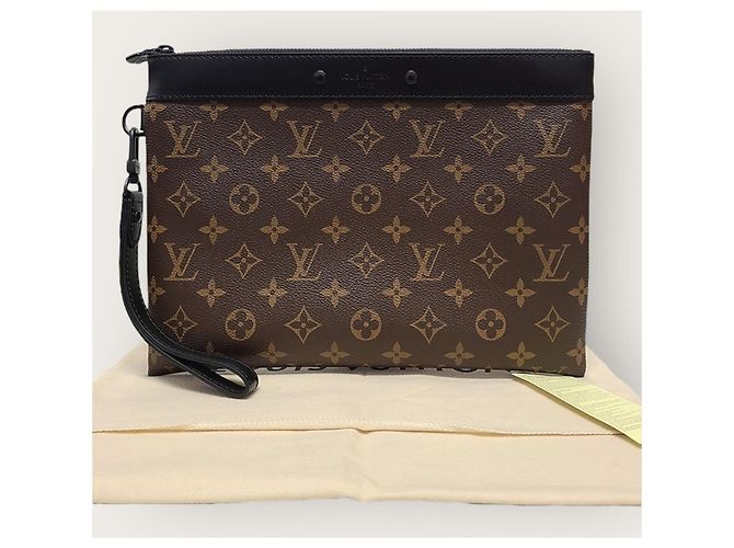 Louis Vuitton Clutch Monogram Pochette Accessoires Marrone - vista 6