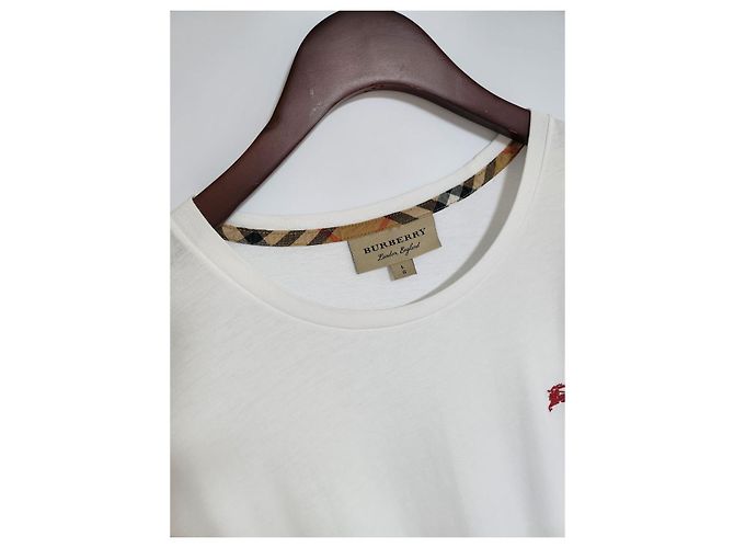 Burberry T-shirt Archive Ricamato Argento - vista 2
