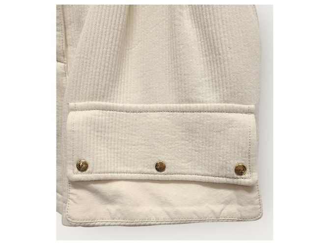 Louis Vuitton Pantalones cortos safari de pana beige dorado Castaño - vista 3