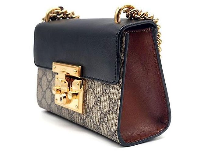 Gucci Borsa a Spalla Supreme Padlock Small Multicolore - vista 2