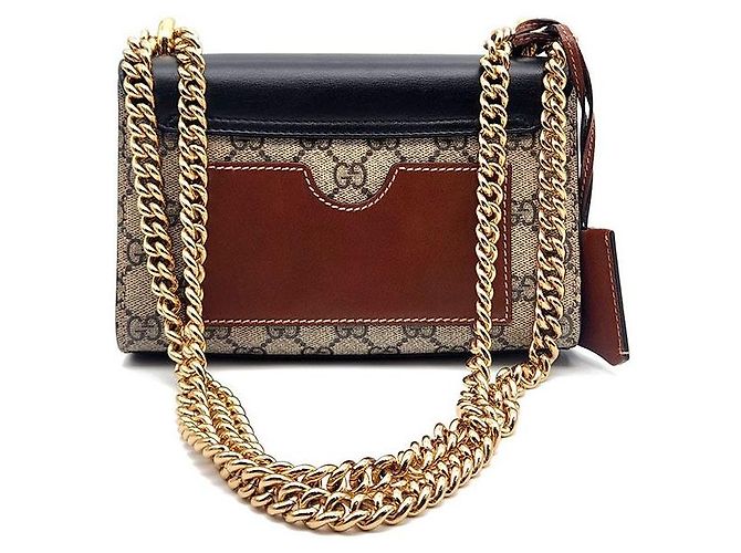 Gucci Borsa a Spalla Supreme Padlock Small Multicolore - vista 3