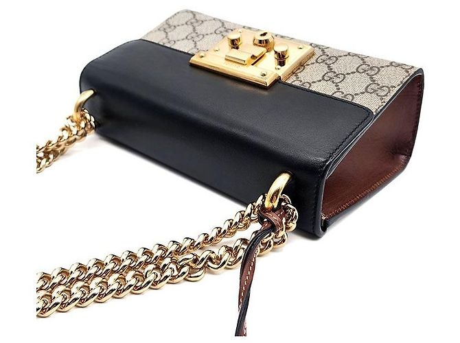 Gucci Borsa a Spalla Supreme Padlock Small Multicolore - vista 6