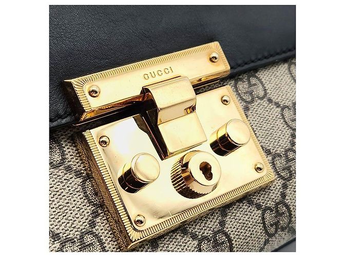 Gucci Borsa a Spalla Supreme Padlock Small Multicolore - vista 8