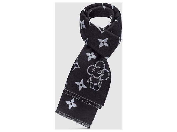 Louis Vuitton Monogram Vivienne Schal Schwarz - Ansicht 3