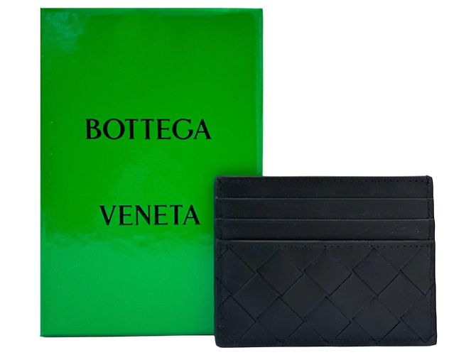 Bottega Veneta Intreccio Card Holder Black - view 7