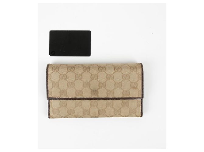 Gucci Langer Geldbeutel aus GG-Jacquard-Canvas - Ansicht 6