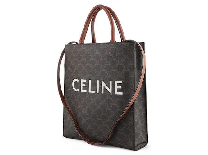 Céline Cabas Vertical Triomphe Small Nero - vista 2