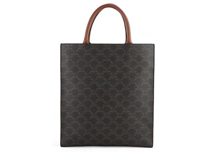 Céline Cabas Vertical Triomphe Small Nero - vista 3