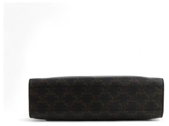 Céline Cabas Vertical Triomphe Small Nero - vista 6