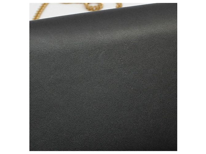 Saint Laurent Bolso de hombro Kate Medium Chain con borla y monograma dorado Negro - vista 6