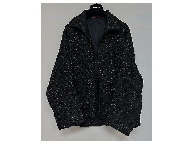Valentino Garavani Nylon-Brokatjacke Silber - Ansicht 3
