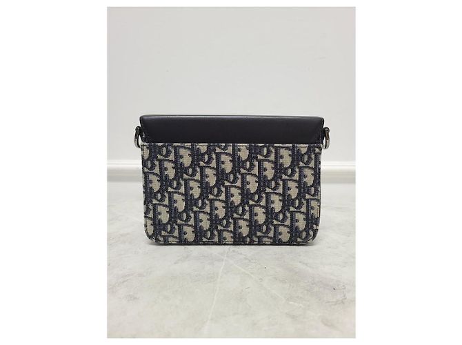 Dior Borsa a tracolla Messenger Oblique Jacquard Nero - vista 6