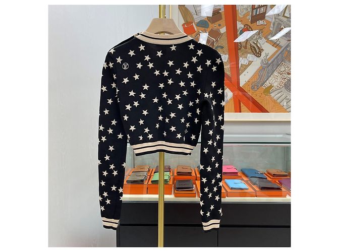 Louis Vuitton Crop Top aus Sternen-Jacquard Schwarz - Ansicht 6