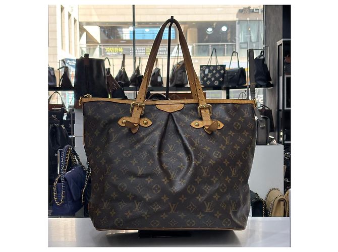 Louis Vuitton Tela Monogram Palermo GM Nero - vista 2