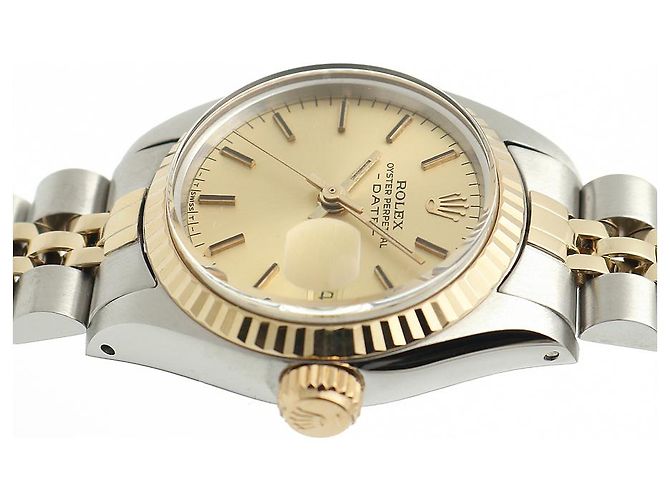 Rolex Orologio Datejust da donna Combi Quadrante Oro Champagne D'oro - vista 11