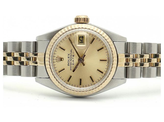 Rolex Orologio Datejust da donna Combi Quadrante Oro Champagne D'oro - vista 17